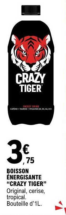 BOISSON ÉNERGISANTE “CRAZY TIGER”