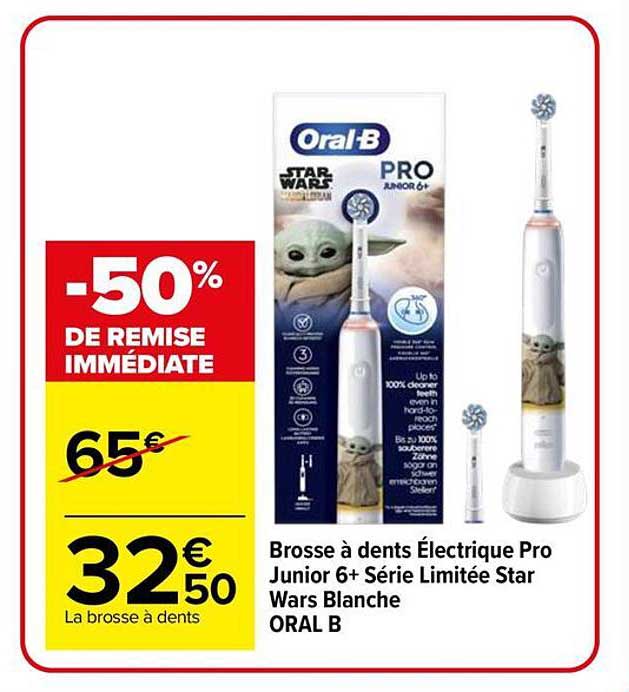 Brosse à dents Électrique Pro Junior 6+ Série Limitée Star Wars Blanche