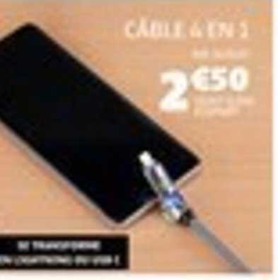 CÂBLE 4 EN 1