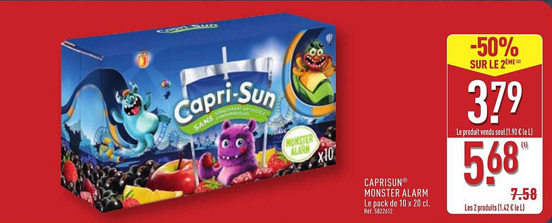CAPRISUN® MONSTER ALARM Le pack de 10 x 20 cl.