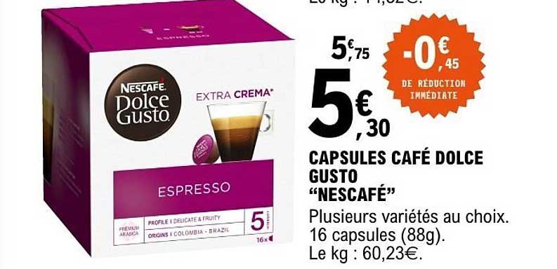 CAPSULES CAFÉ DOLCE GUSTO “NESCAFÉ”