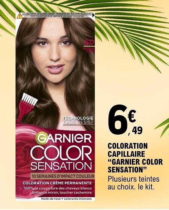 COLORATION CAPILLAIRE "GARNIER COLOR SENSATION"