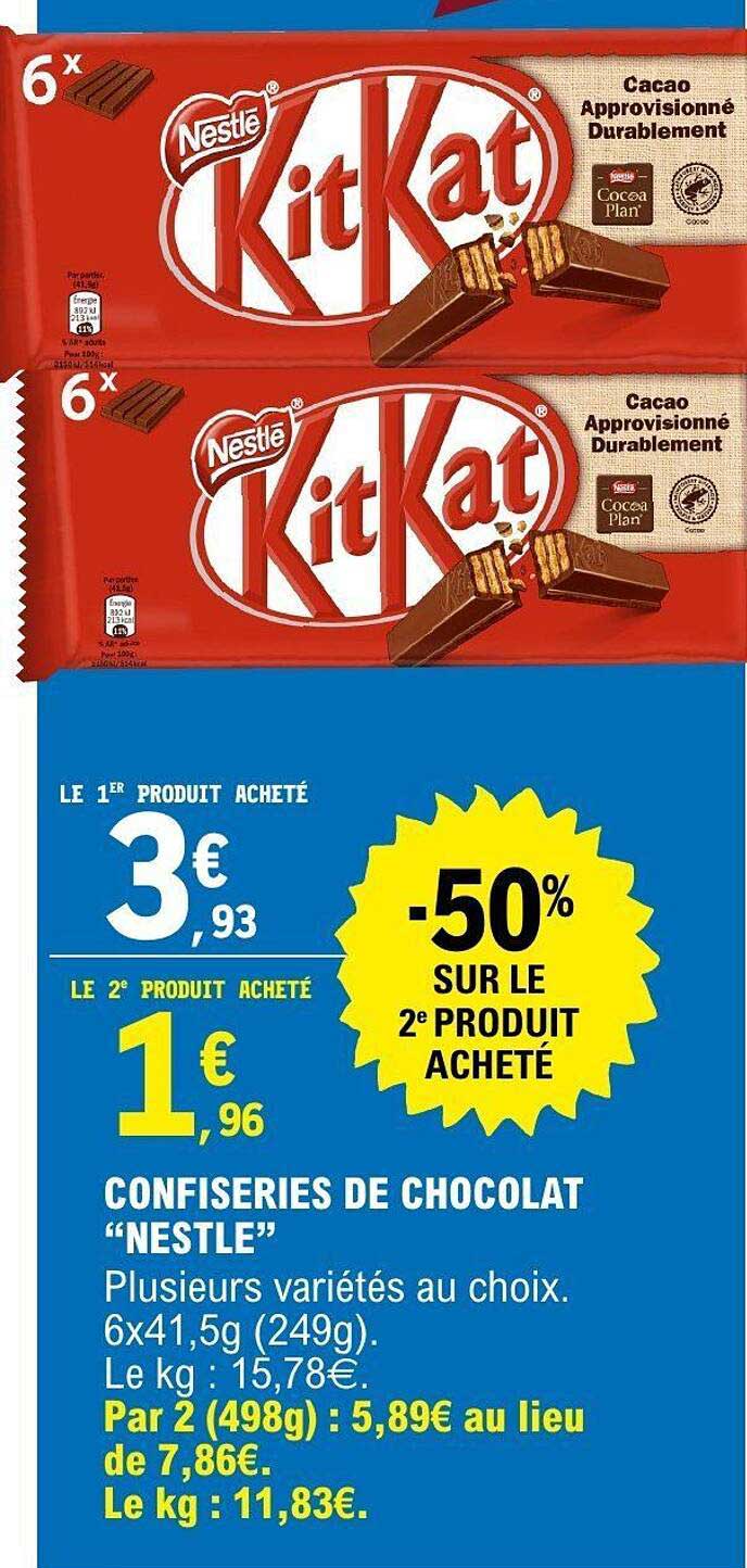 CONFISERIES DE CHOCOLAT “NESTLÉ”