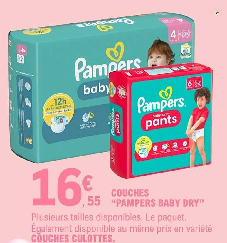 COUCHES "PAMPERS BABY DRY"