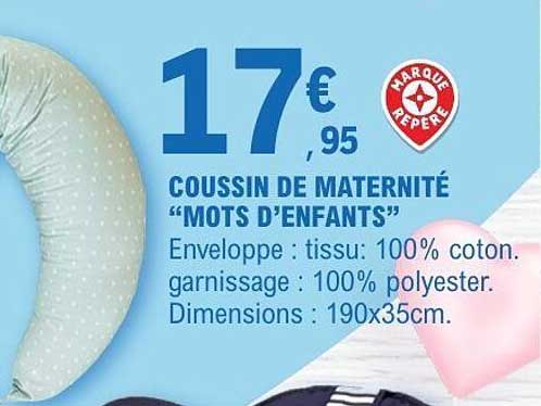 COUSSIN DE MATERNITÉ “MOTS D’ENFANTS”