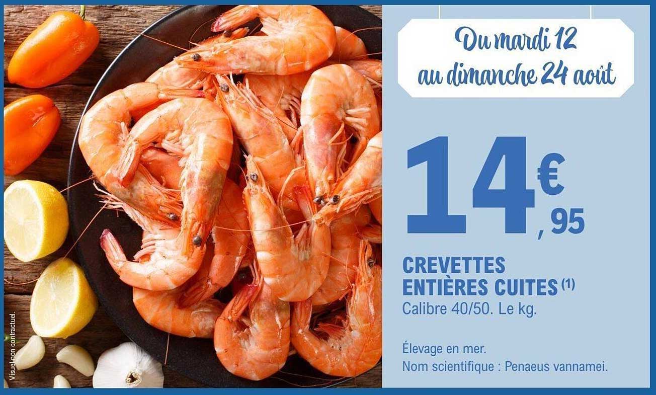 CREVETTES ENTIÈRES CUITES