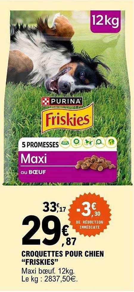 CROQUETTES POUR CHIEN “FRISKIES”