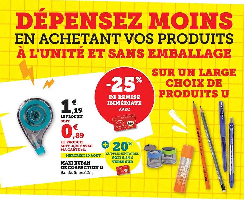 DÉPENSEZ MOINS EN ACHANT VOS PRODUITS À L’UNITÉ ET SANS EMBALLAGE