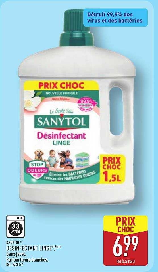 DÉSINFECTANT LINGE 1,5L