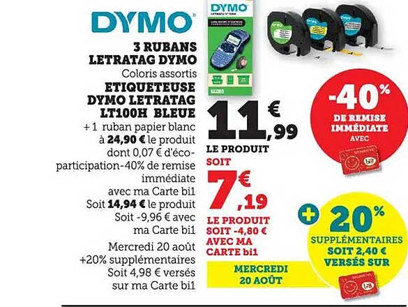 DYM0 - 3 RUBANS LETRATAG DYM0