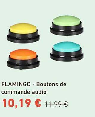 FLAMINGO - Boutons de commande audio
