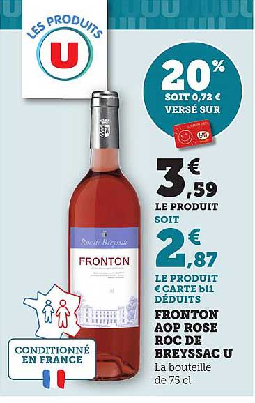 FRONTON AOP ROSE ROC DE BREYSSAC U