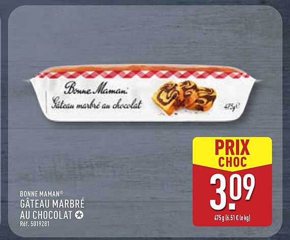 GÂTEAU MARBRÉ AU CHOCOLAT