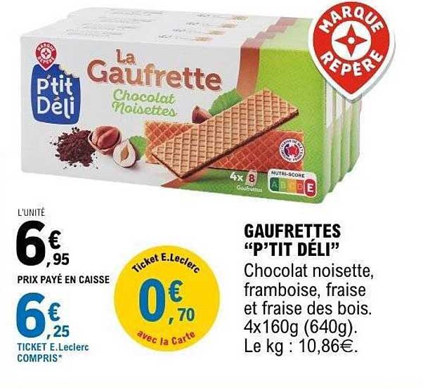 GAUFRETTES “P’TIT DÉLI”