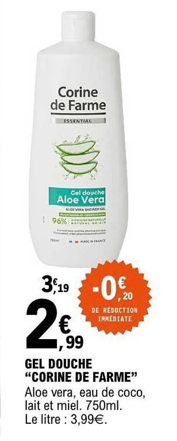GEL DOUCHE "CORINE DE FARME"