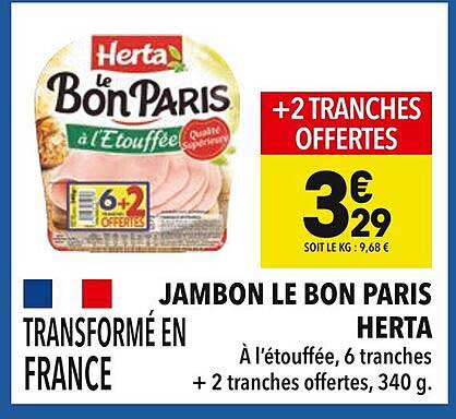 JAMBON LE BON PARIS HERTA