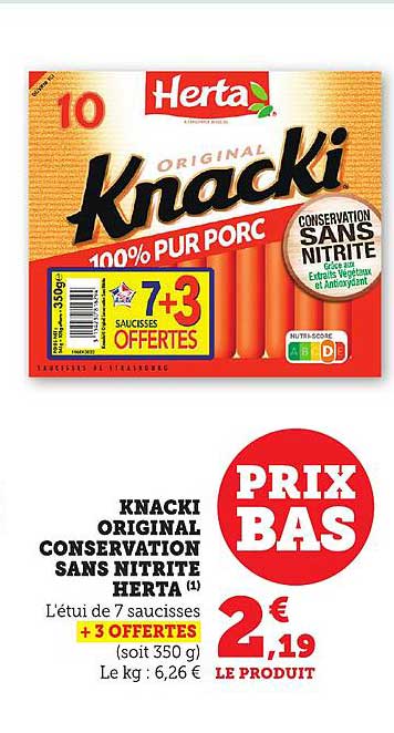 KNACKI ORIGINAL CONSERVATION SANS NITRITE HERTA