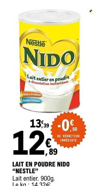 LAIT EN POUDRE NIDO "NESTLÉ"