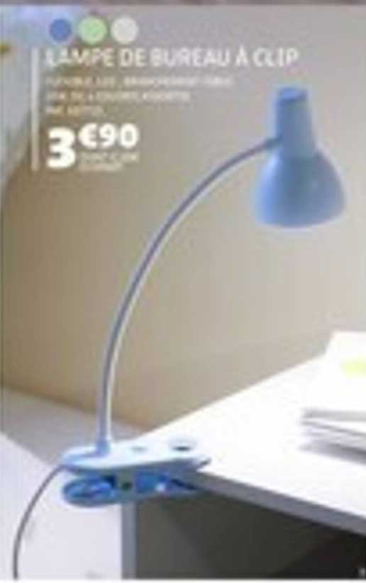 LAMPE DE BUREAU À CLIP