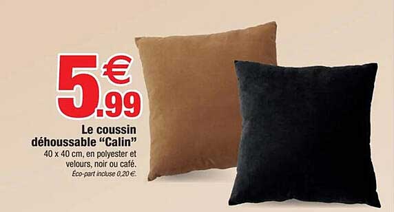Le coussin déhoussable “Calin”