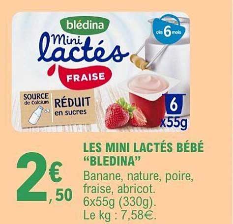 LES MINI LACTÉS BÉBÉ "BLEDINA"