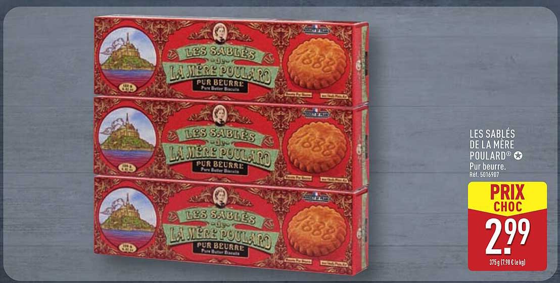 LES SABLÉS DE LA MÈRE POULARD® Pur beurre.