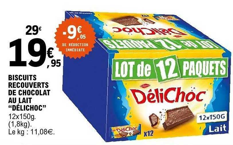 LOT de 12 PAQUETS DÉLICHOC