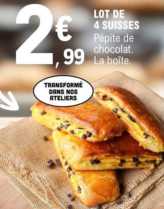 LOT DE 4 SUISSES