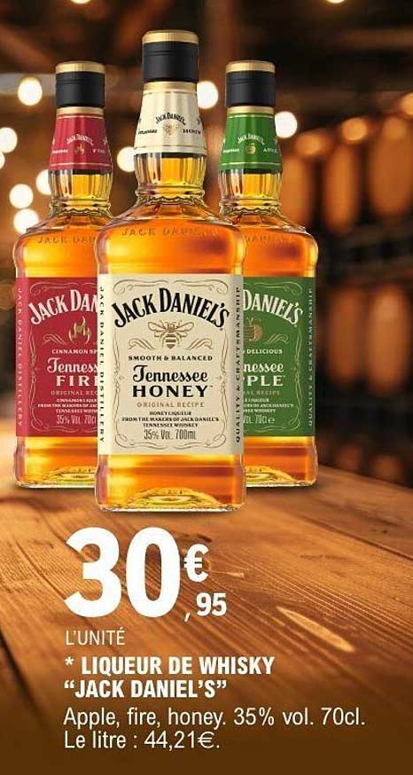 L'UNITÉ * LIQUEUR DE WHISKY "JACK DANIEL’S"