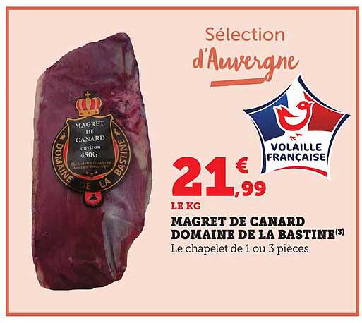 MAGRET DE CANARD DOMAINE DE LA BASTINE