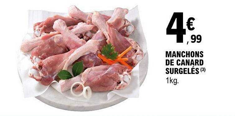MANCHONS DE CANARD SURGELÉS