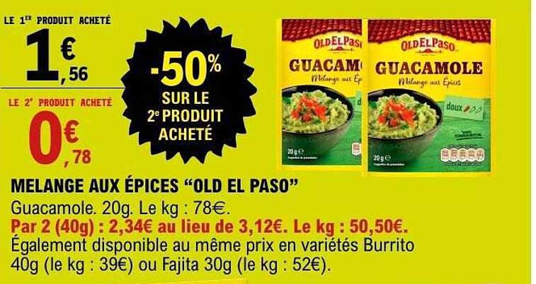 MELANGE AUX ÉPICES "OLD EL PASO"