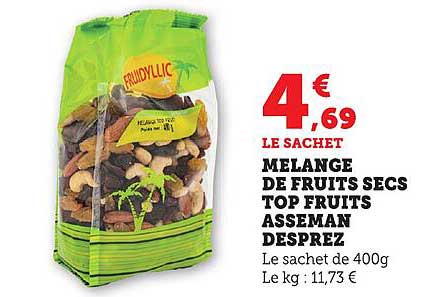 MELANGE DE FRUITS SECS TOP FRUITS ASSEMAN DESPREZ