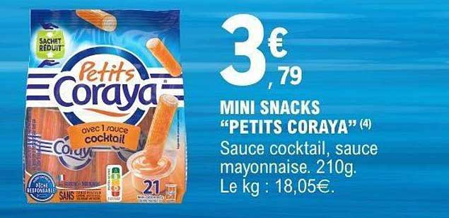MINI SNACKS "PETITS CORAYA"