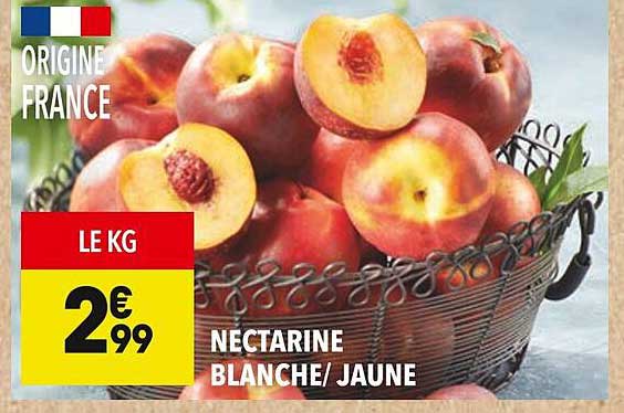 NECTARINE BLANCHE/ JAUNE
