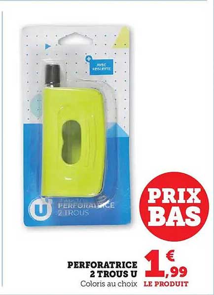 PERFORATRICE 2 TROUS U
