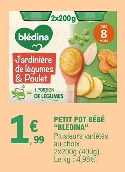 PETIT POT BÉBÉ "BLEDINA"