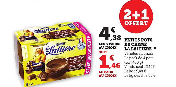 PETITS POTS DE CRÈME LA LAITIÈRE