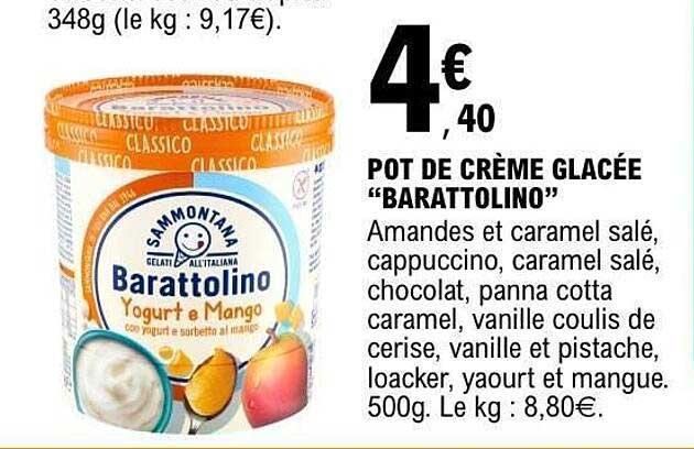 POT DE CRÈME GLACÉE "BARATTOLINO"