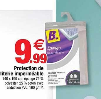 Protection de literie imperméable