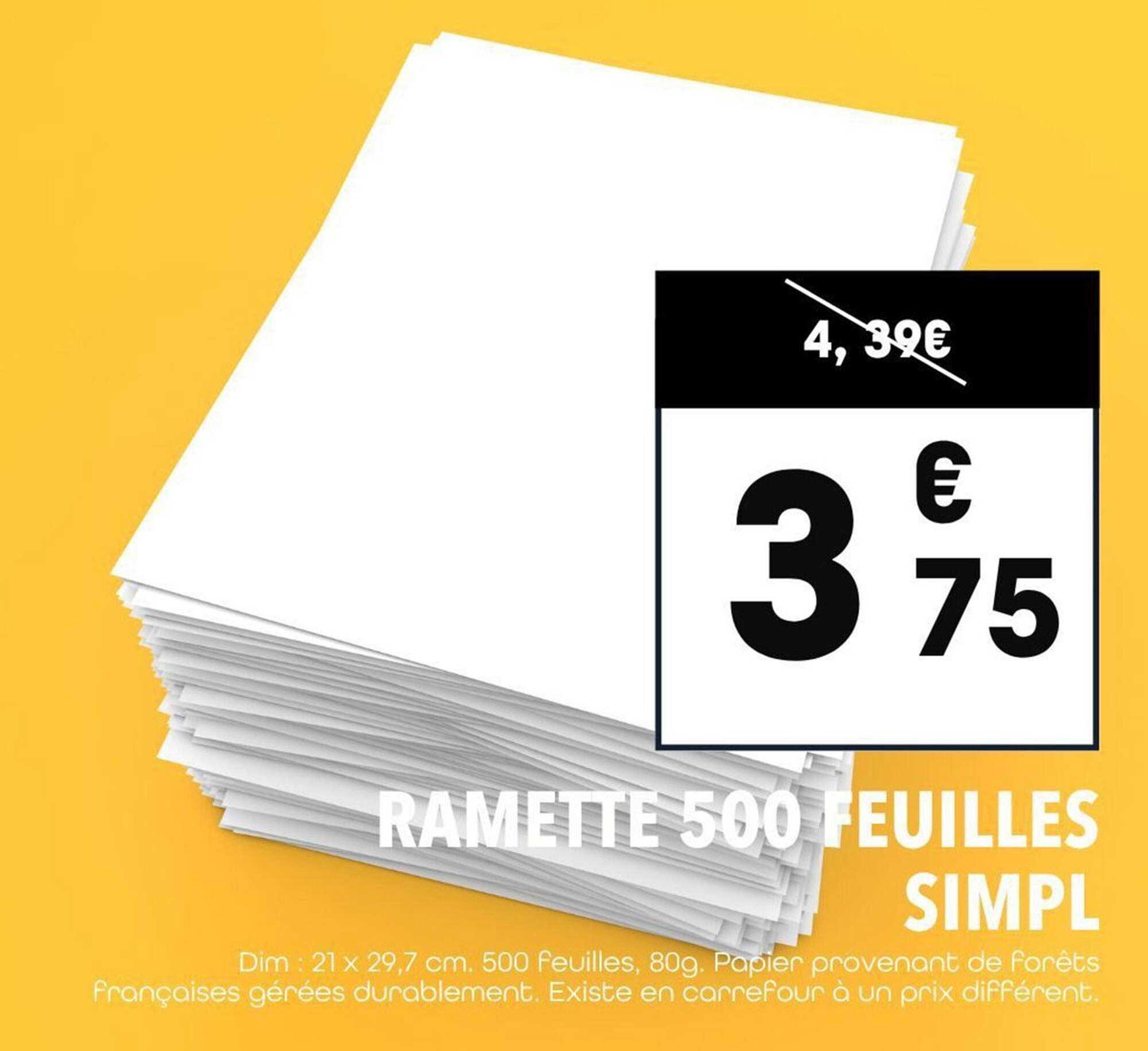 RAMETTE 500 FEUILLES SIMPL