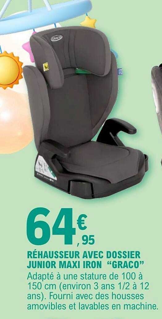 RÉHAUSSEUR AVEC DOSSIER JUNIOR MAXI IRON "GRACO"