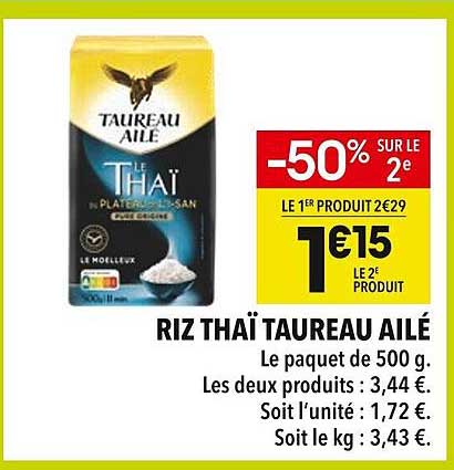 RIZ THAÏ TAUREAU AILÉ