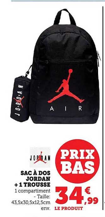 SAC À DOS JORDAN + 1 TROUSSE