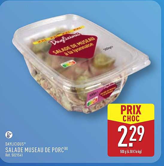 SALADE MUSEAU DE PORC
