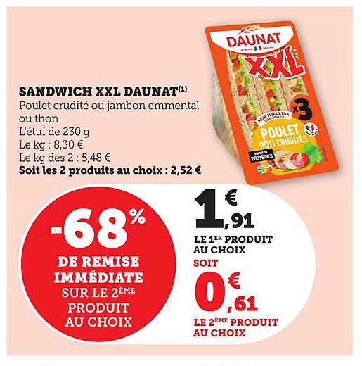 SANDWICH XXL DAUNAT