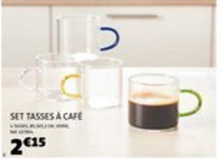 SET TASSES À CAFÉ