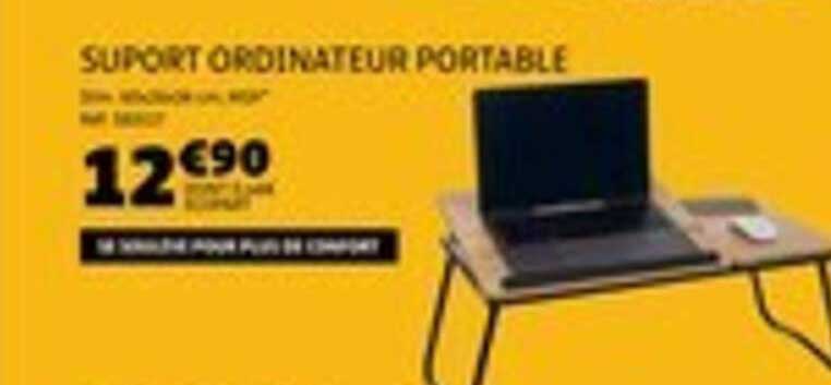 SUPPORT ORDINATEUR PORTABLE