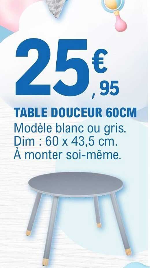 TABLE DOUCEUR 60CM