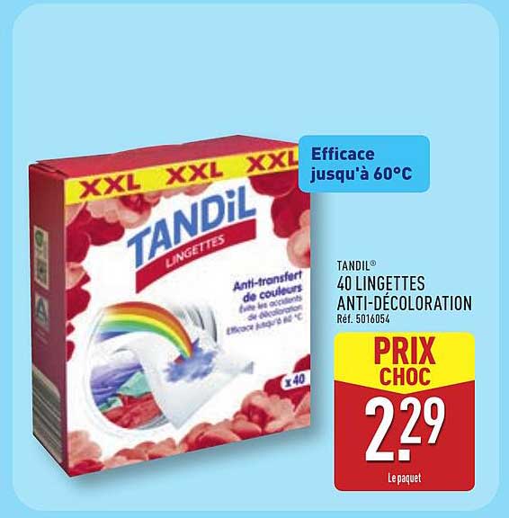 TANDIL® 40 LINGETTES ANTI-DÉCOLORATION